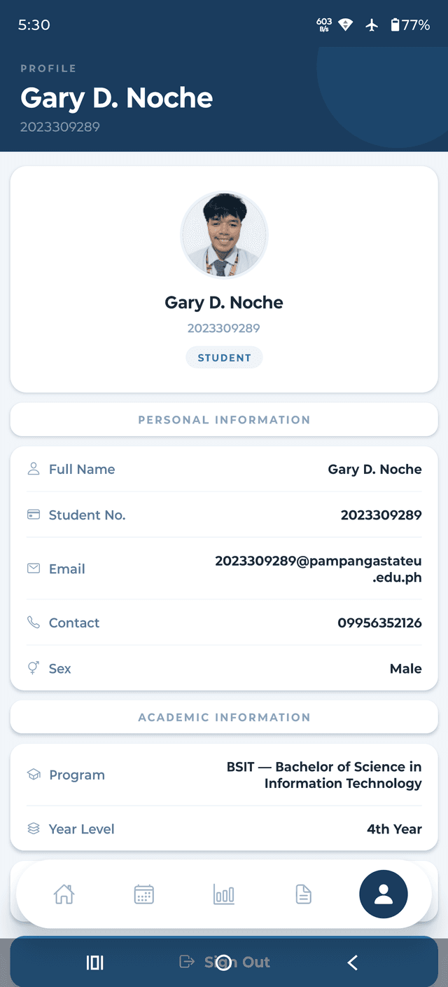 Student profile