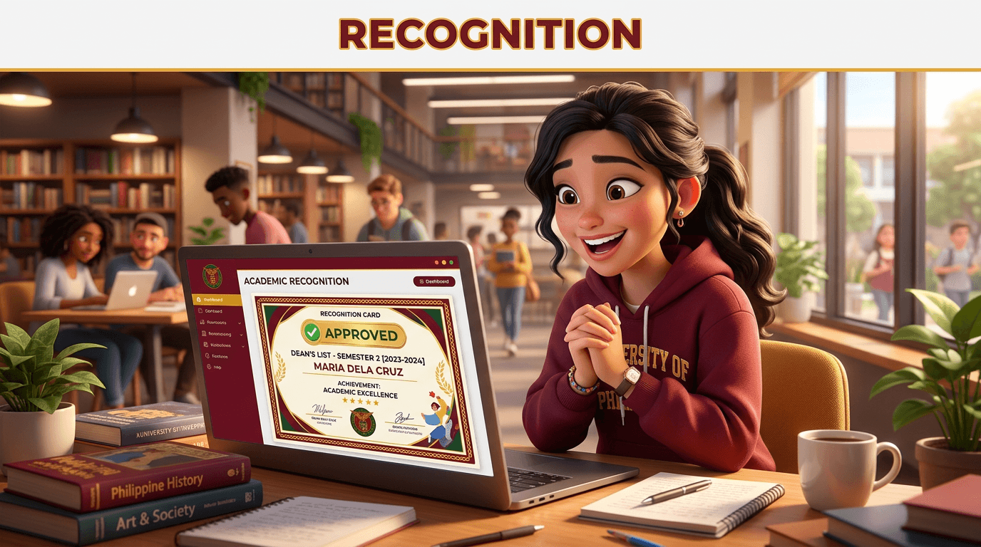 Recognition workflow view in GRADUS